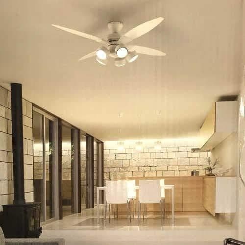 DAIKO ホワイト 5灯式シーLEDリングファン　リモコン付CFS580W