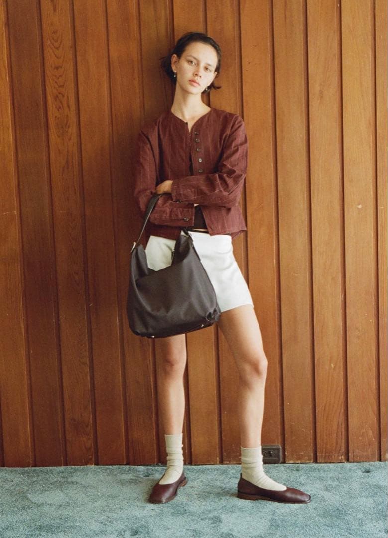 TOUT Y EST SAC CANOT TOILE ショルダーバッグ ブラウン