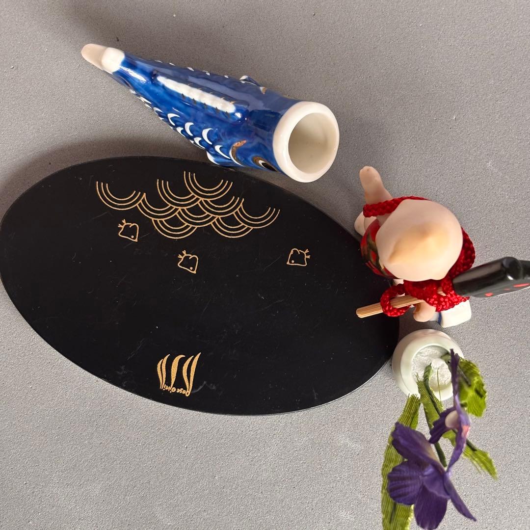 加藤工芸/キューピー歳時記/5月/金太郎/ローズオニール/フィギュアセット