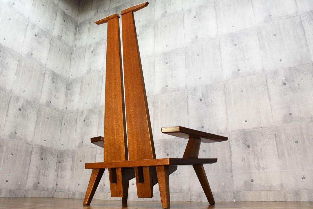 DIK94 工房家具 ハイバックチェア 「謙」刻印有り 特大 ラウンジチェア