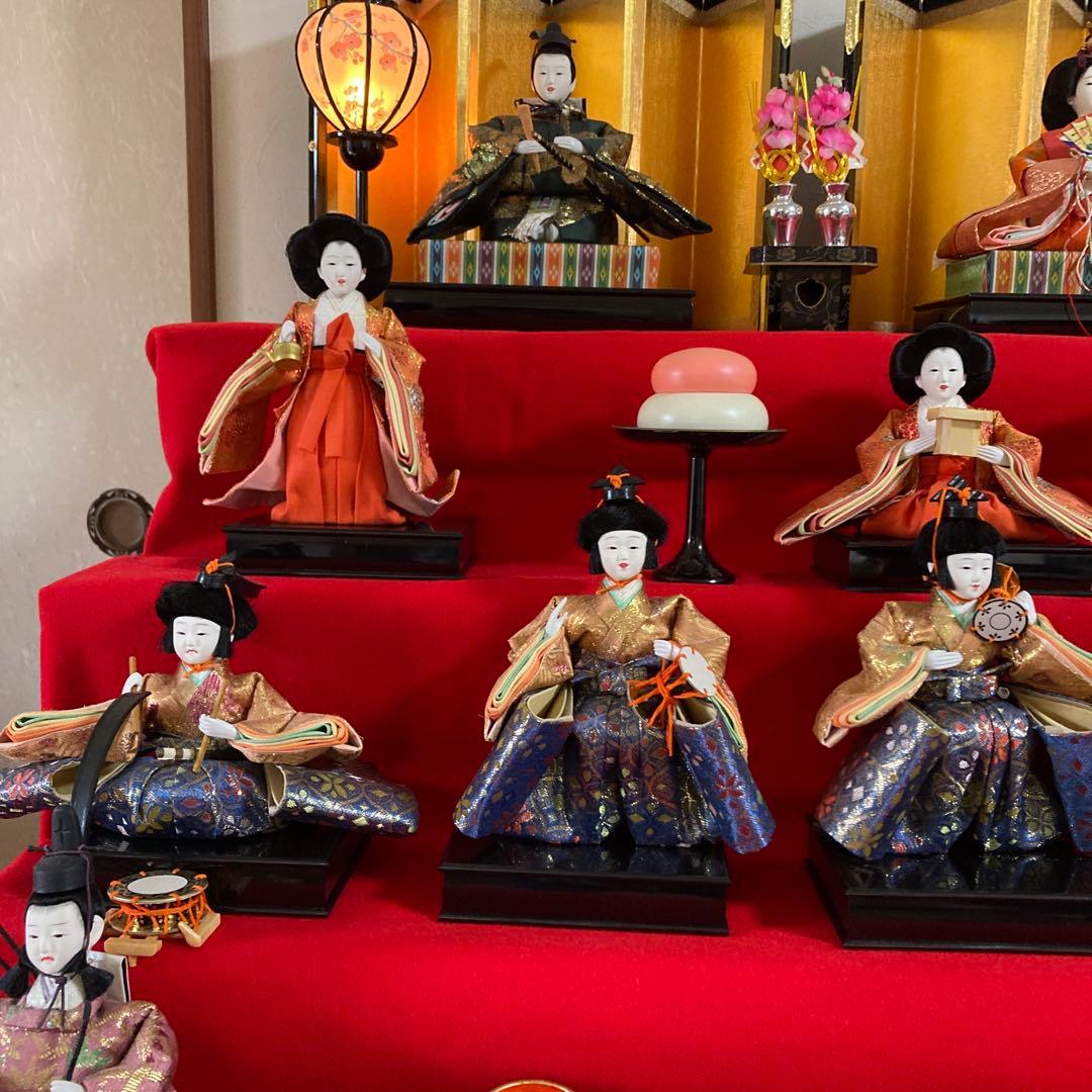 秀月 雛人形 日本人形 七段飾り 桃の節句 雛祭り セットNo.④