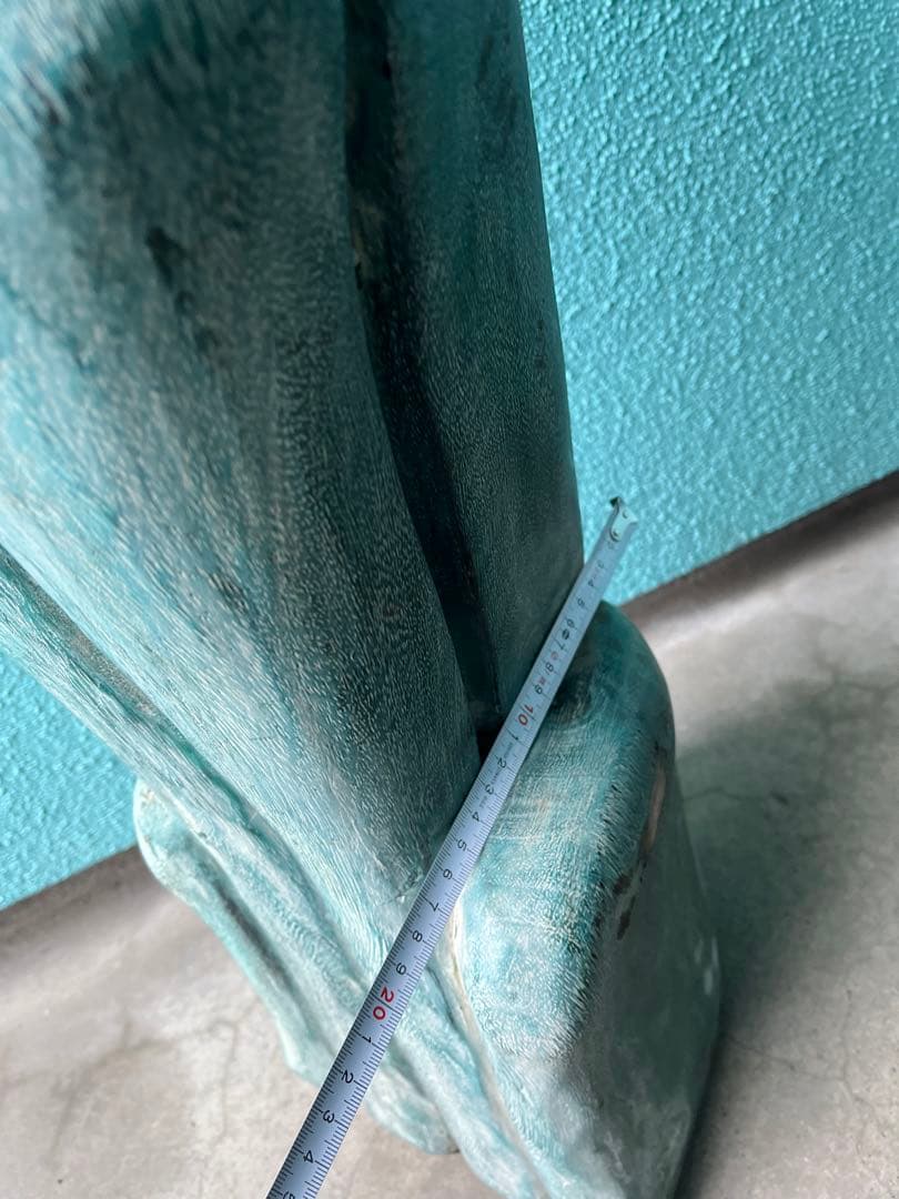 みにで、猫の木彫り、大きなネコの木彫り、90センチネコ木彫り、一刀彫ネコ