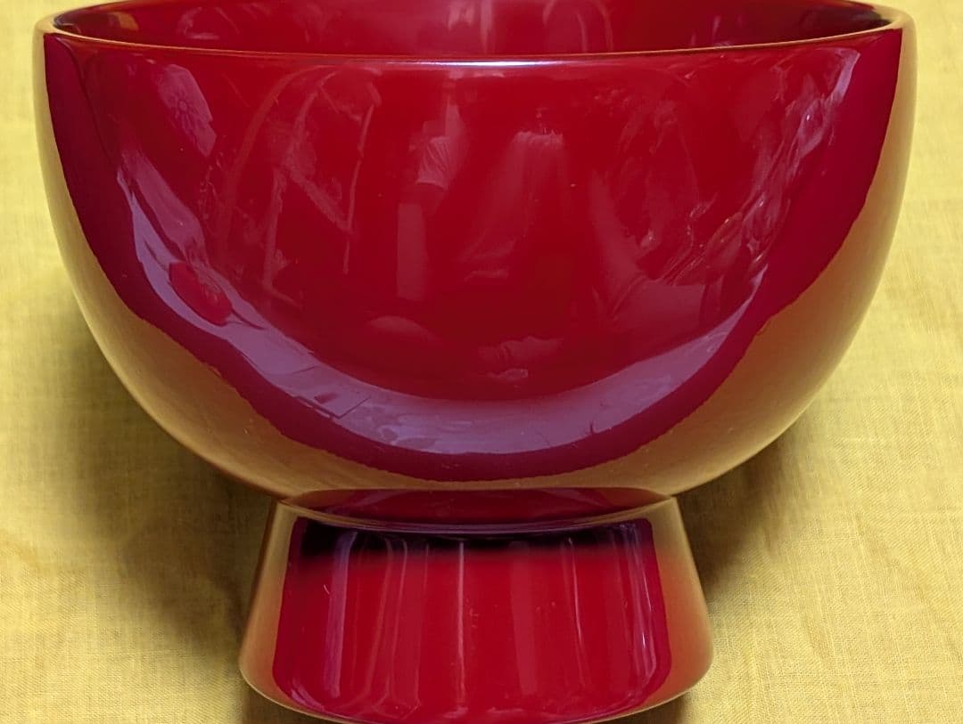 輪島塗　合鹿椀　朱塗　お椀　 大向高洲堂　未使用　箱入