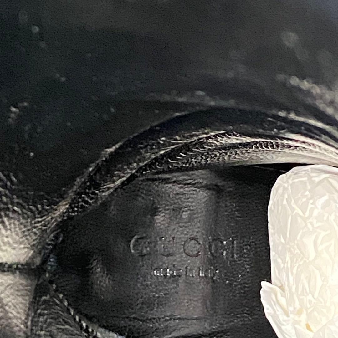 GUCCI グッチ　GGパターン モノグラム　ロングブーツ　ブラック 　22cm