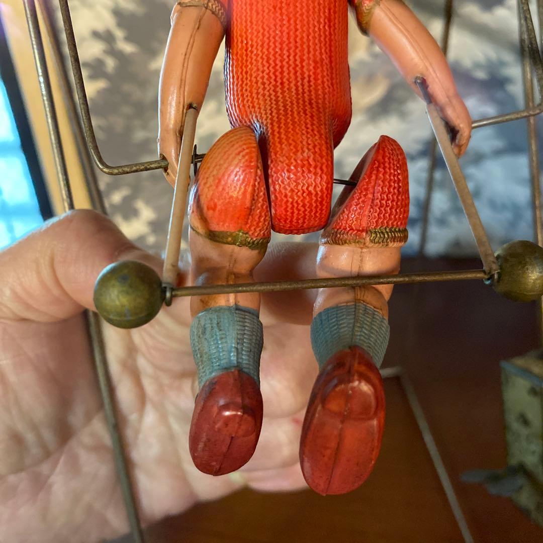 希少　セルロイド　鉄棒　ブランコ　アクロバット　倉持商店　ゼンマイ　戦前