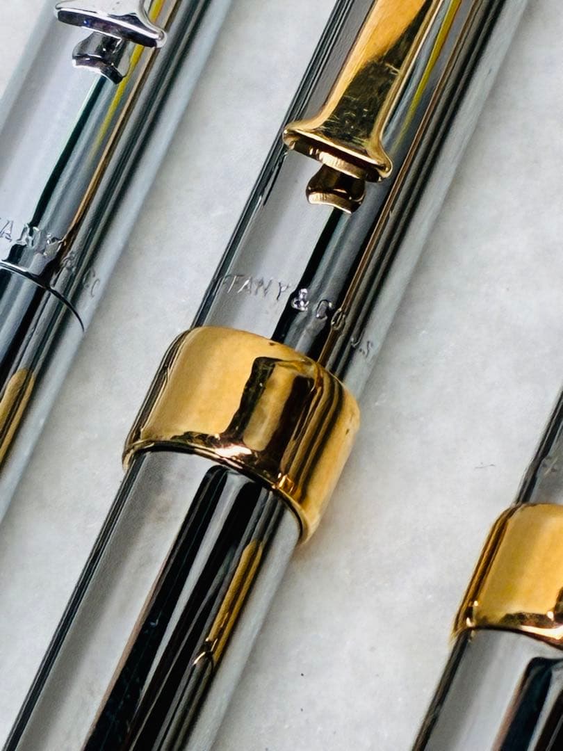 TIFFANY&Co. ティファニー Tクリップ ボールペン シャーペン 3本