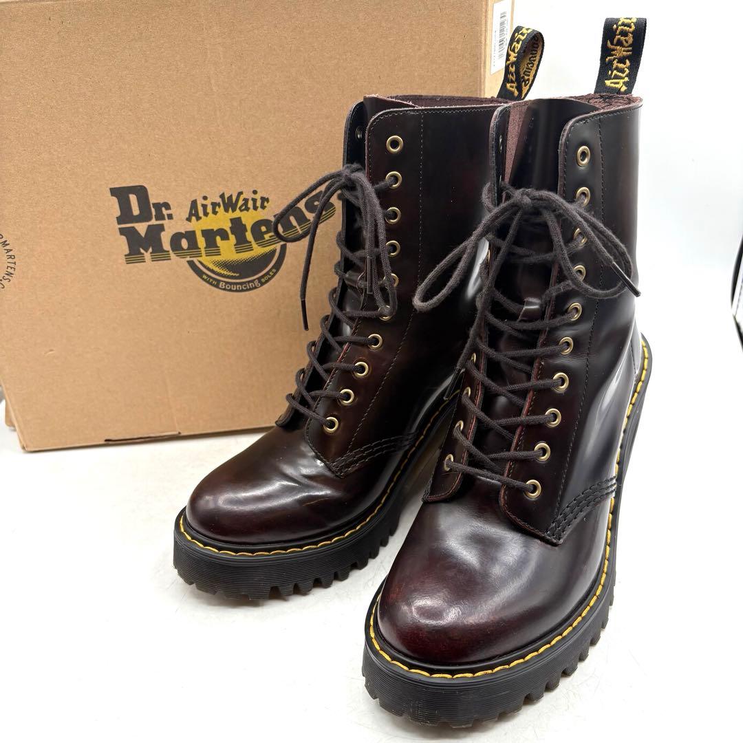 希少✨ ドクターマーチン KENDRA 厚底 【UK4】 バーガンディ レザー