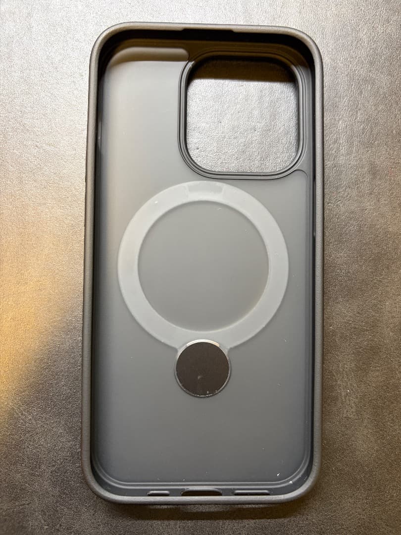 iPhone14Pro シルバー128G+TORRASゼンマイ式ケース