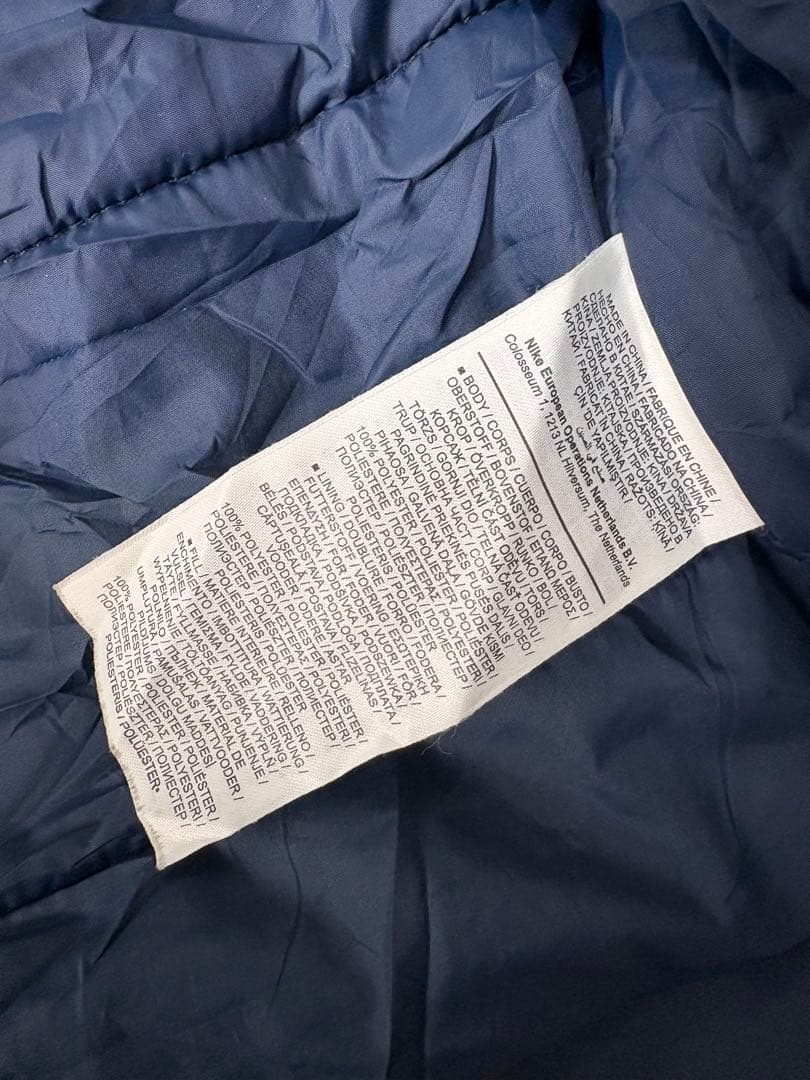 NIKEナイキバーミンガムFC 中綿ベンチコート L 紺刺繍サッカー