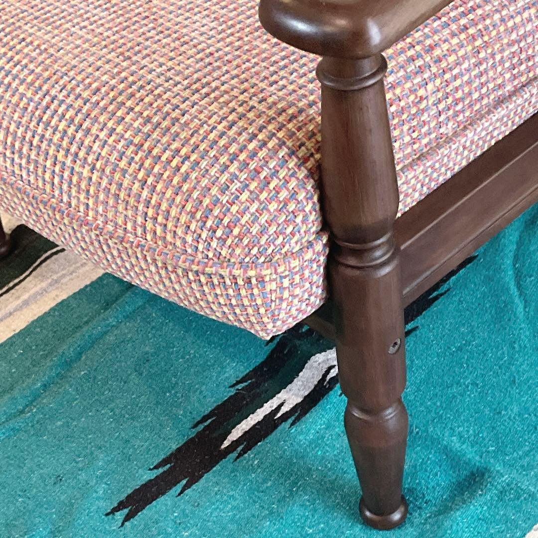 希少　カリモク　チターノ　一人掛け　アーム　ソファ　レトロ　ヴィンテージ