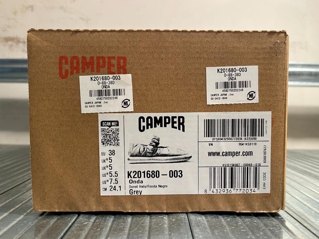 展示品☆CAMPER／ONDA／flat shoes／バレーシューズ／24㎝