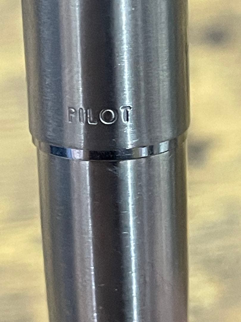 試筆のみ　1975年製　ペン先軸一体型　字幅F　ミュー　万年筆　H1175