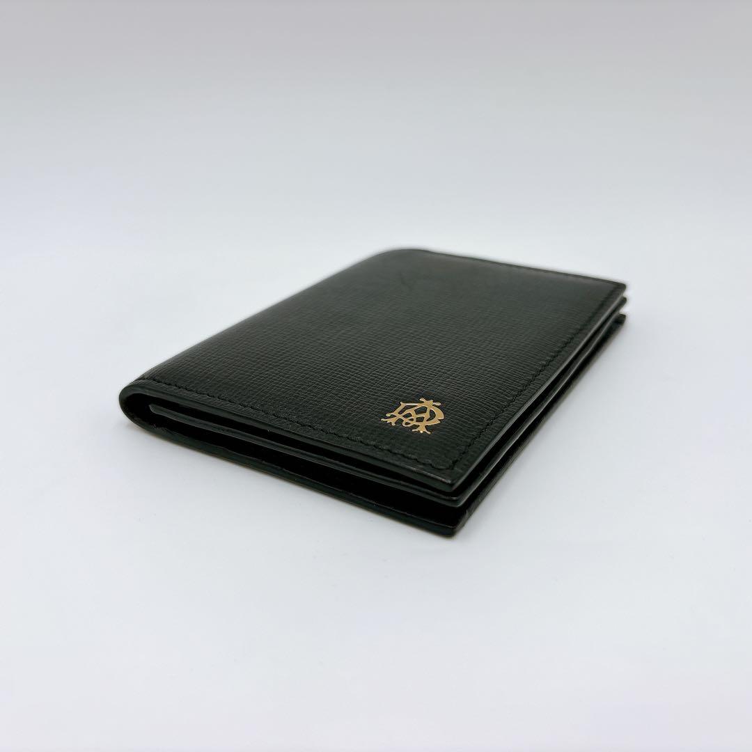 極美品 ＊ dunhill ダンヒル レザー 名刺入れ カードケース ブラック