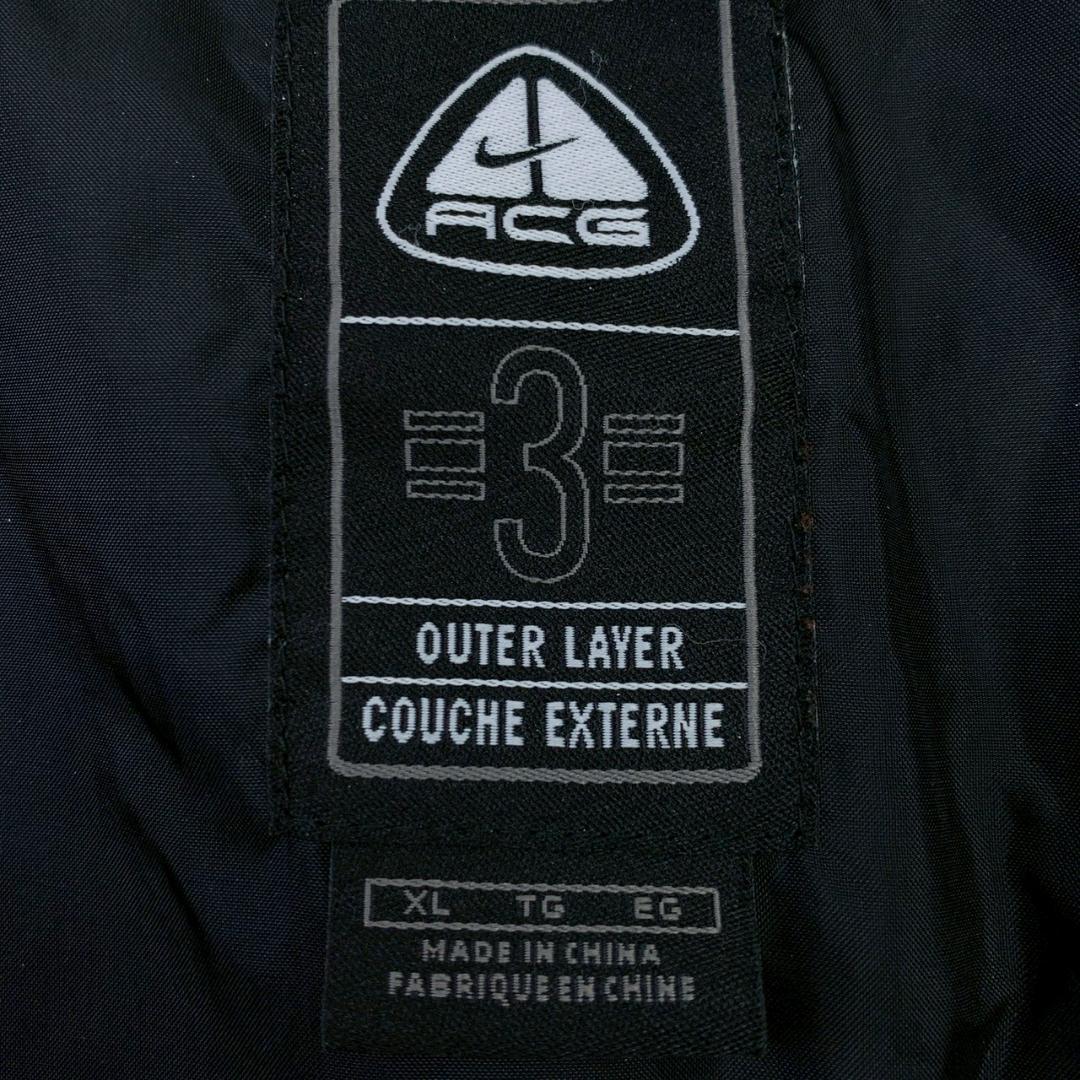 00s NIKE ACG ダウンジャケット 肉厚 ブラック XL　D829