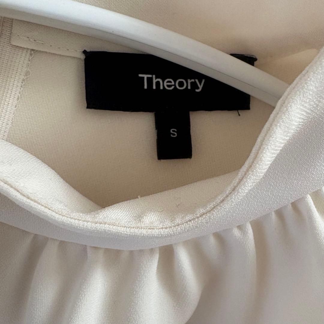 Theory セオリー　Classic Crepe スタンドカラーブラウス