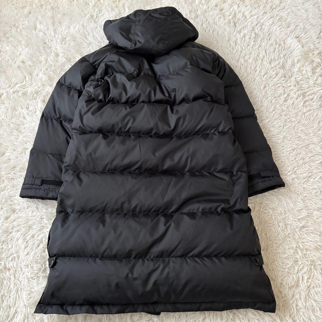 美品✨ プーマ ロングダウンジャケット ベンチコート 黒 ブラック L〜O