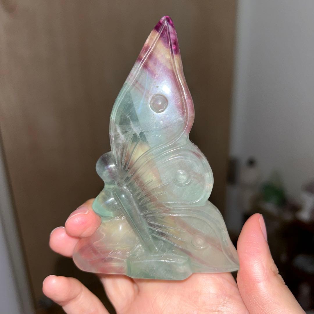 キャンディ フローライト 妖精 高品質 天然石
