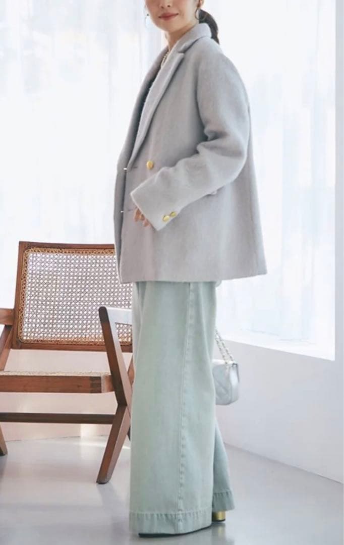 【新品】ラブティックボンボン ヘアリーシャギージャケット コート ジャコット