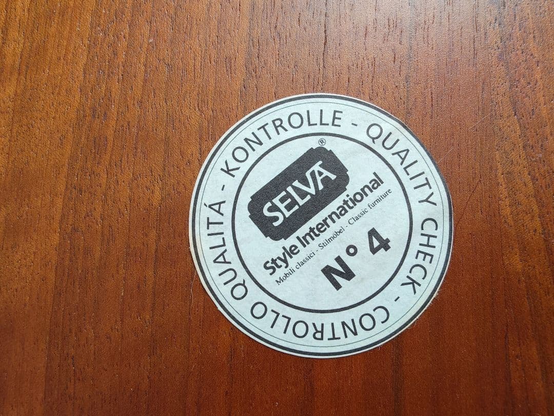 最終お値下げ！〈セルバ社〉イタリア家具☆木製ネストテーブル 3段式 ブラウン