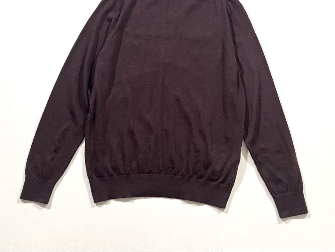 【美品】dunhill　ニット セーター　カシミヤ100%　現行モデル　ロゴ刺繍