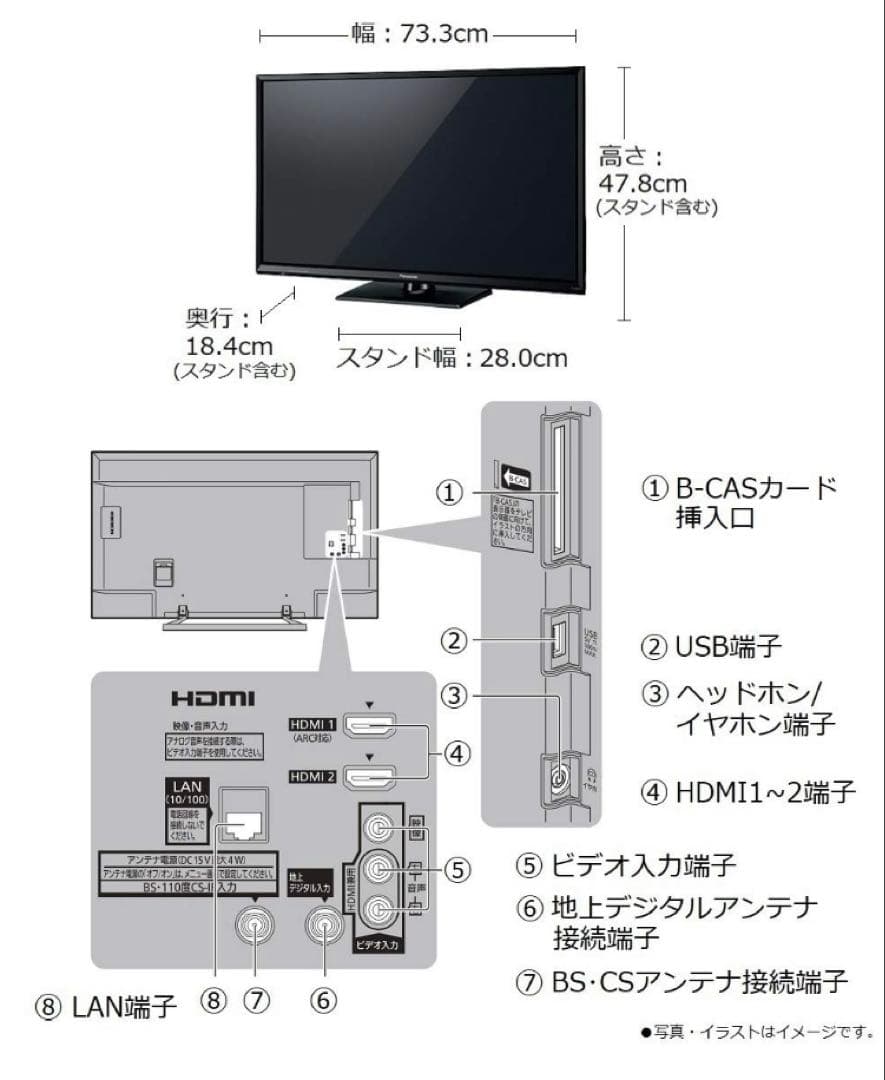 N389 Panasonic TH-32E300 32インチ ビエラ 32型