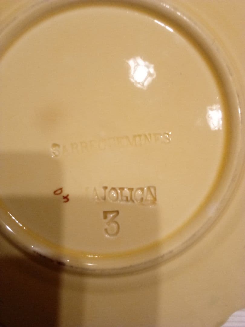 フランス ヴァルボティーヌ皿 葡萄文様