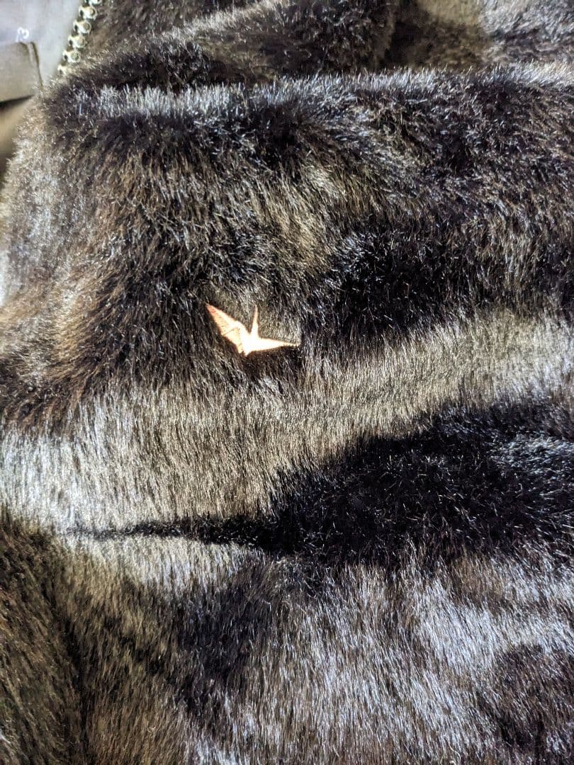 1PIU1UGUALE3 RELAX　 ボアパーカー 黒 size XL