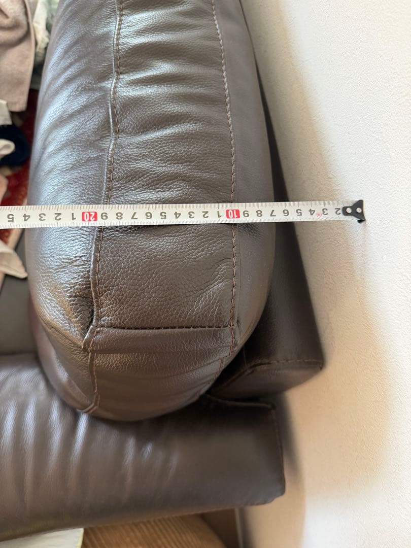 半革タイプ３人掛けソファ