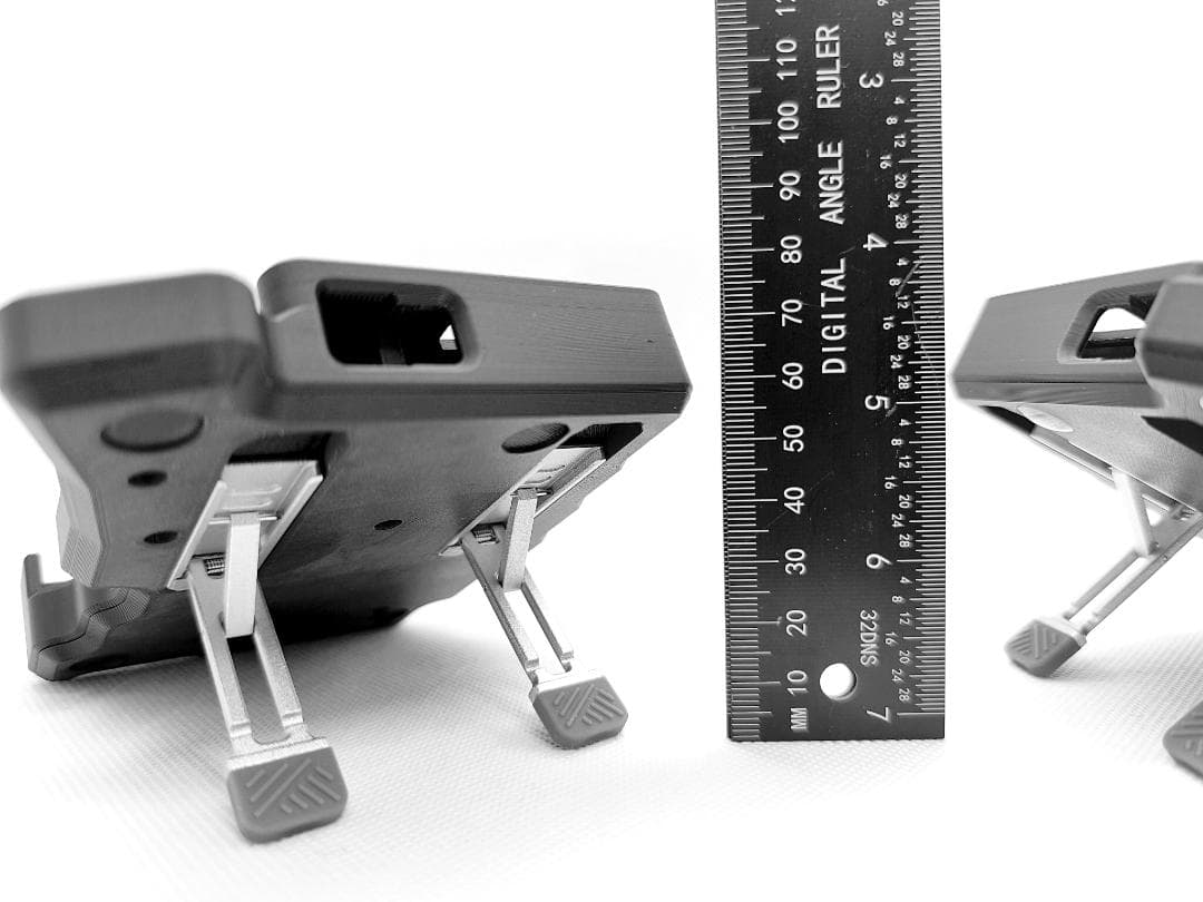 Keyball39ケース 可変テンティング、パームレスト付き