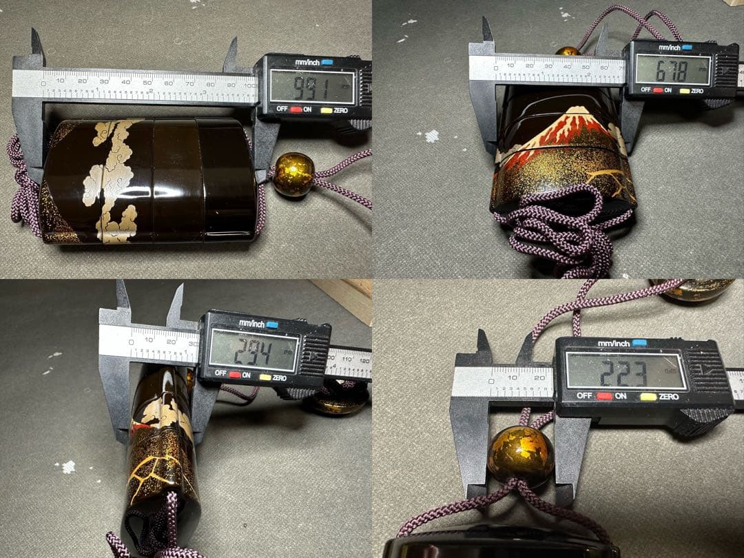 印籠　富士　蒔絵　根付　置物　古美術品　 細密細工　骨董　アンティーク　工芸品