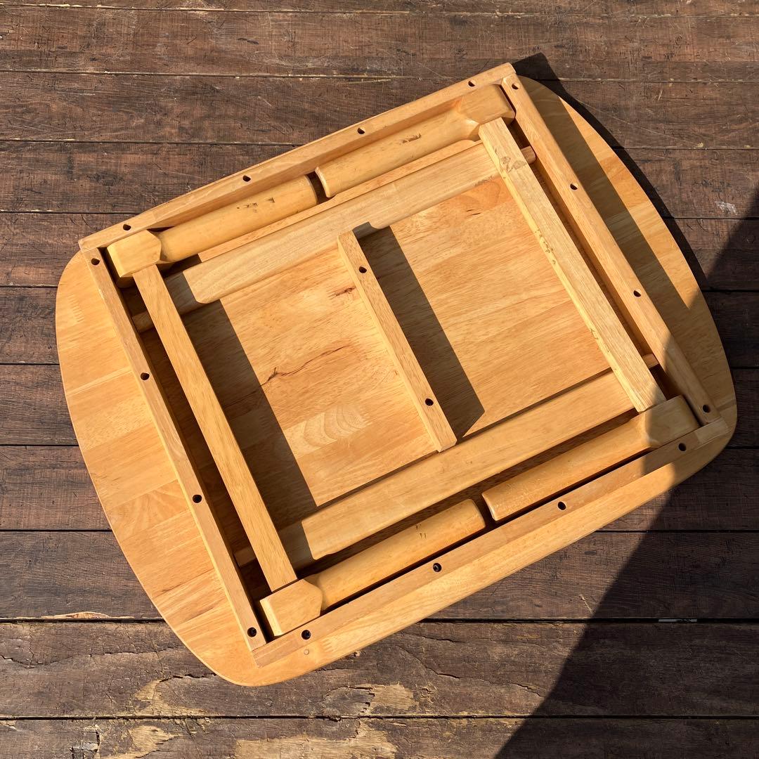 A-4 折りたたみ ローテーブル 木製 センターテーブル ちゃぶ台 ナチュラル