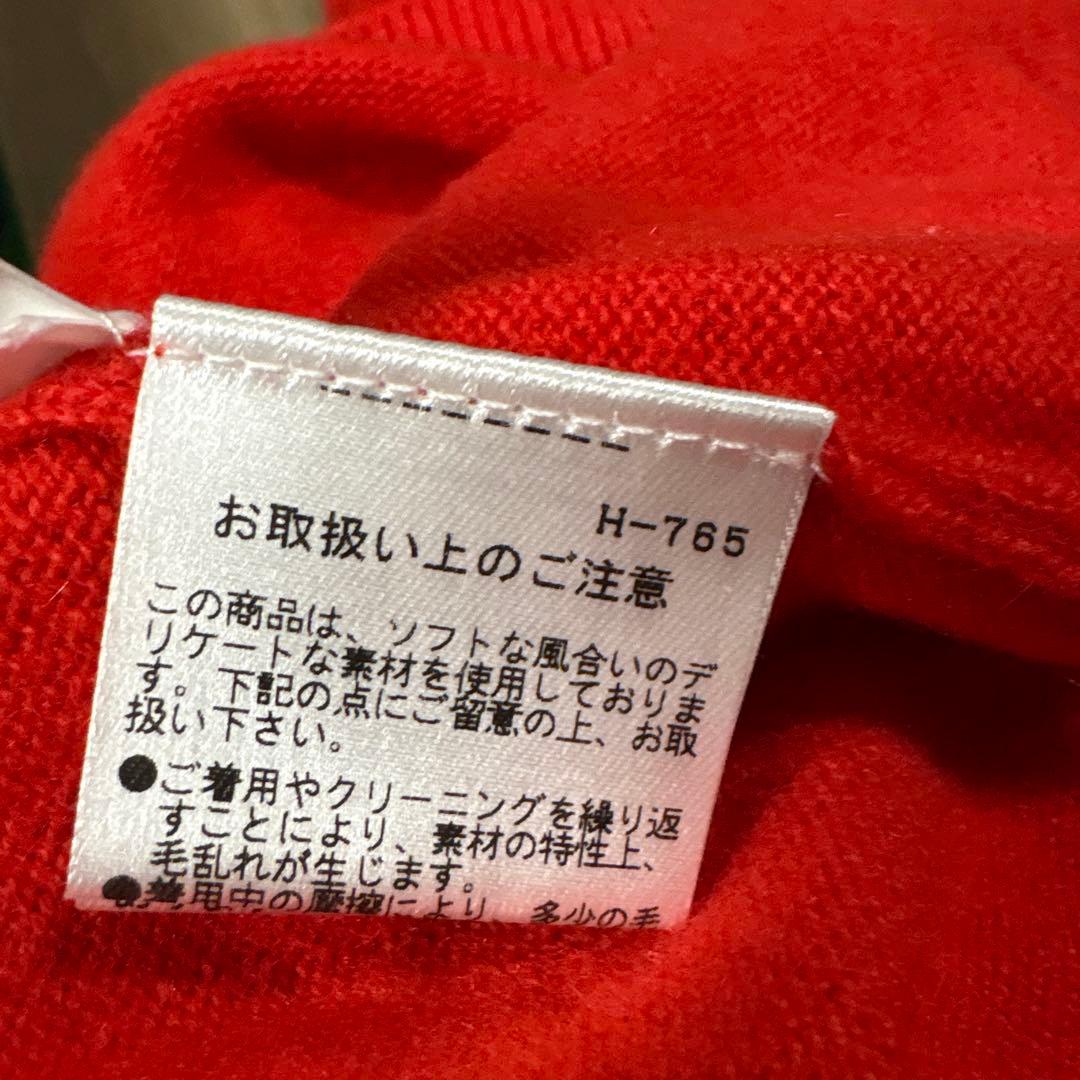 【美品】パーリーゲイツ カシミヤ100% 赤 セーター