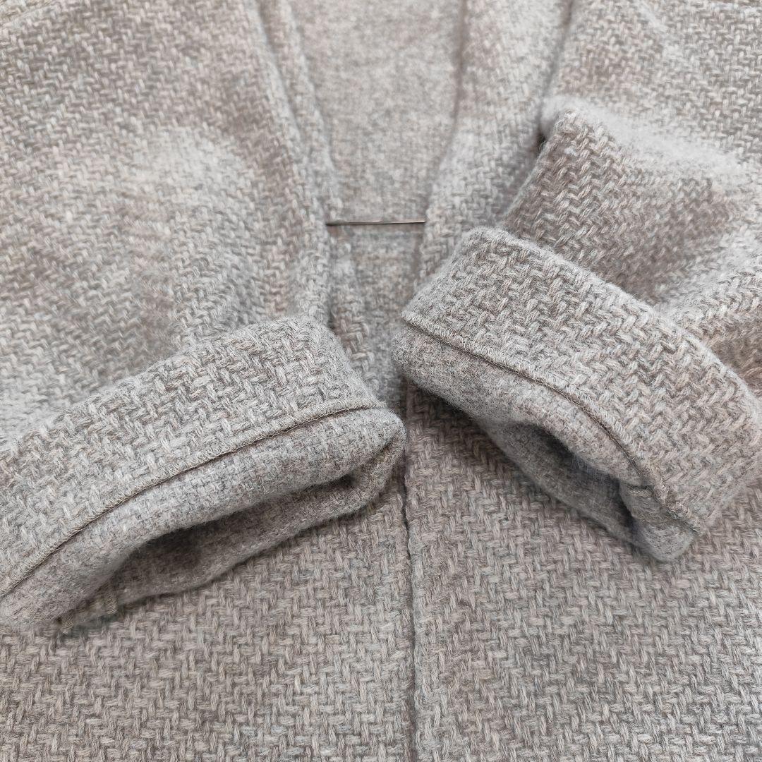 s*i様 evam eva エヴァムエヴァ ウールツイードローブコート モカ 3