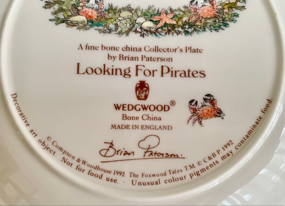 フォックスウッドものがたり Lookin For Piratesプレート 絵皿