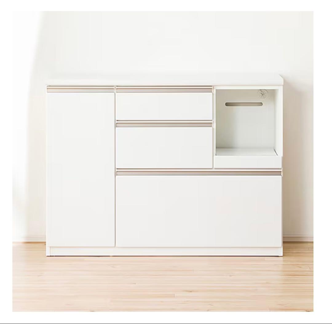 【1/24発送】ニトリ　アルミナ2　ホワイト　120cm