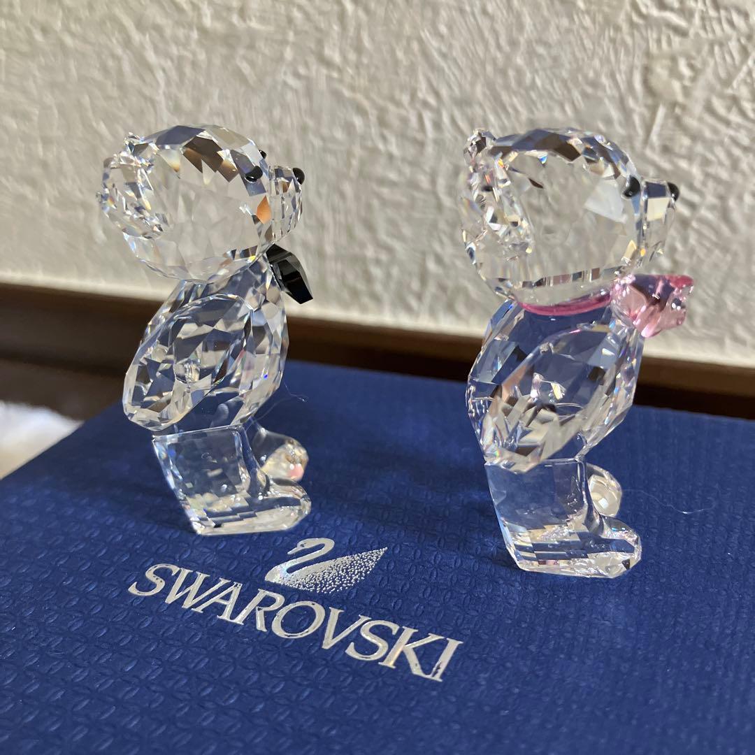 スワロフスキー　置物　クリスベア　ザファーストキス