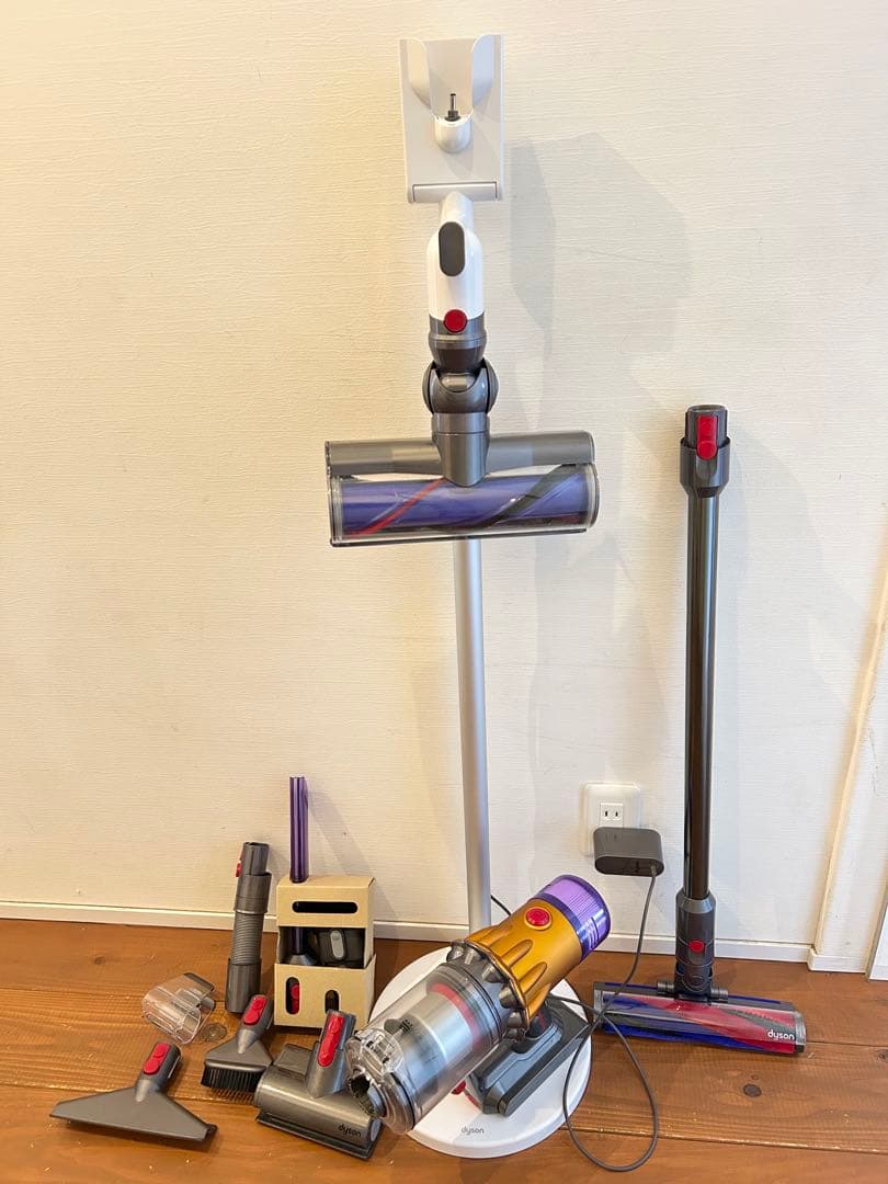 Dyson v12 detect slim クリーニング済☆純正スタンド付