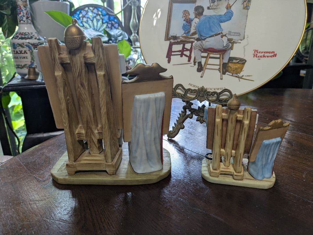 完全フルセット ノーマン・ロックウェル トリプル・セルフ・ポートレート 陶器