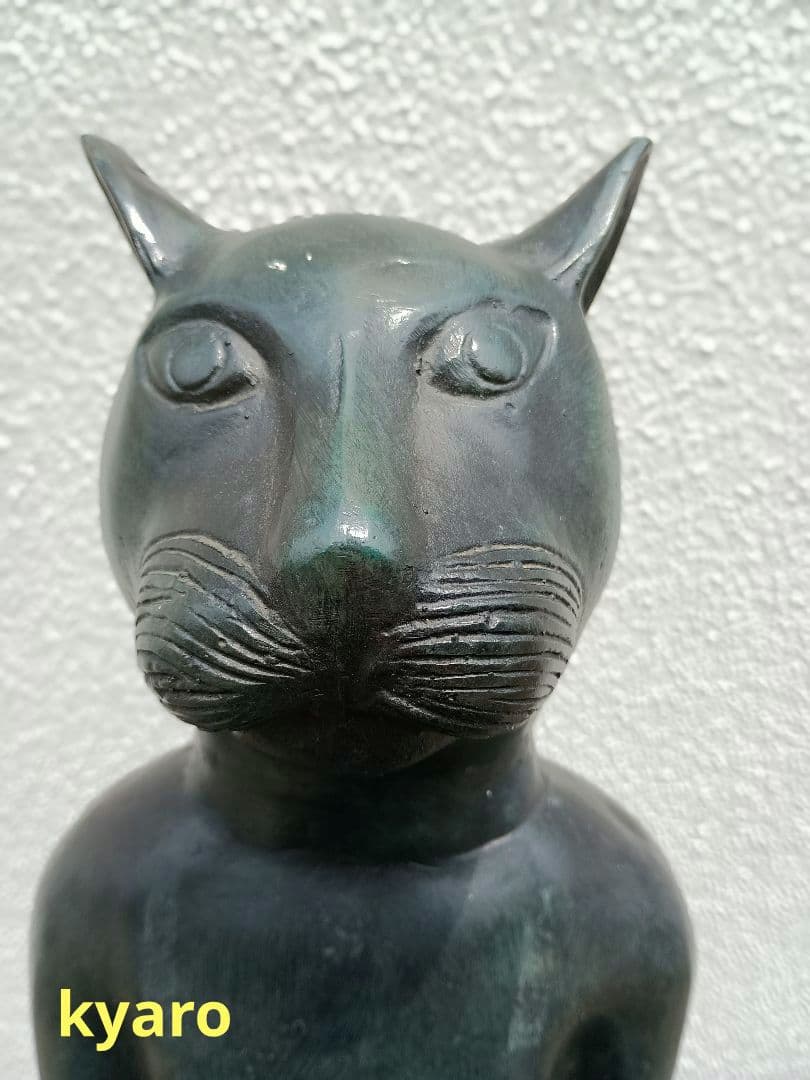 皿持ち猫バリ島　金属製 バリ島皿持ち猫　希少