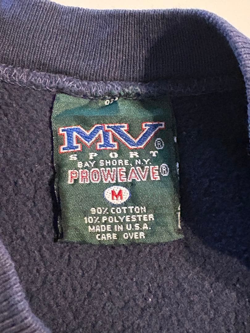 90's MV SPORT リバースウィーブタイプスウェット