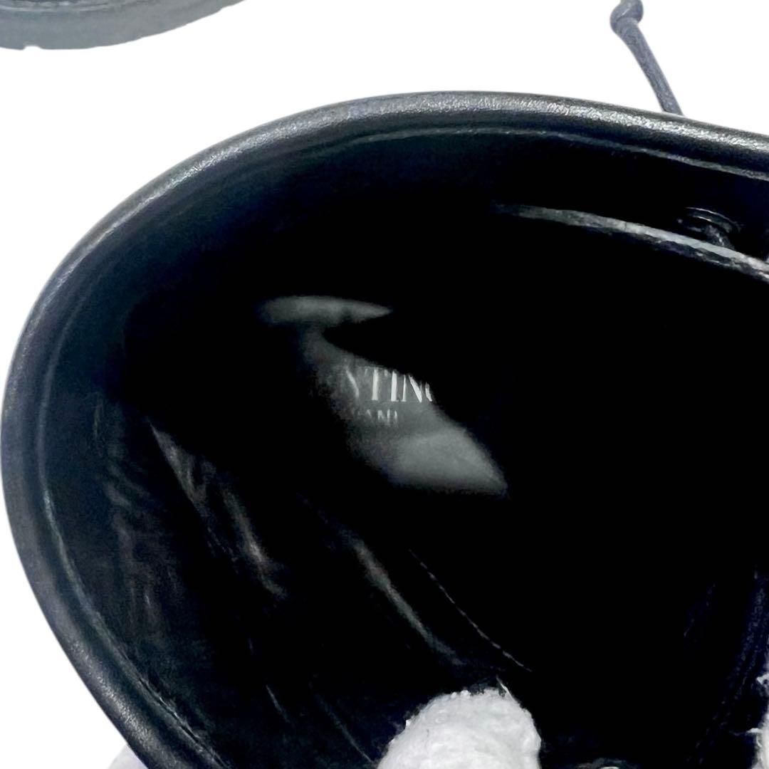 VALENTINO スタッズ レースアップ ワークブーツ