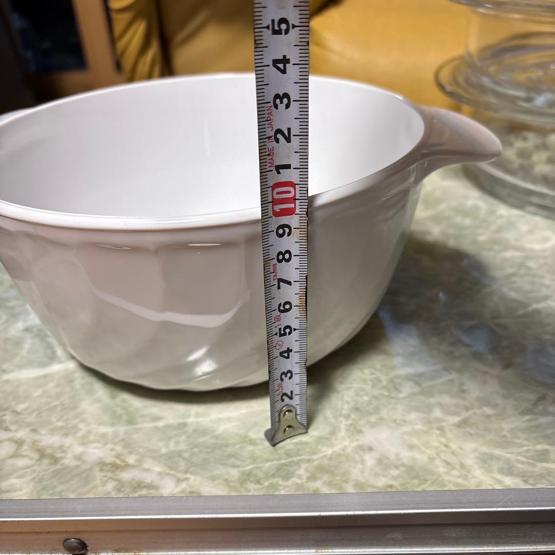 未使用フランス製リュミナルクガラス製蒸し器2段、説明書レシピ付