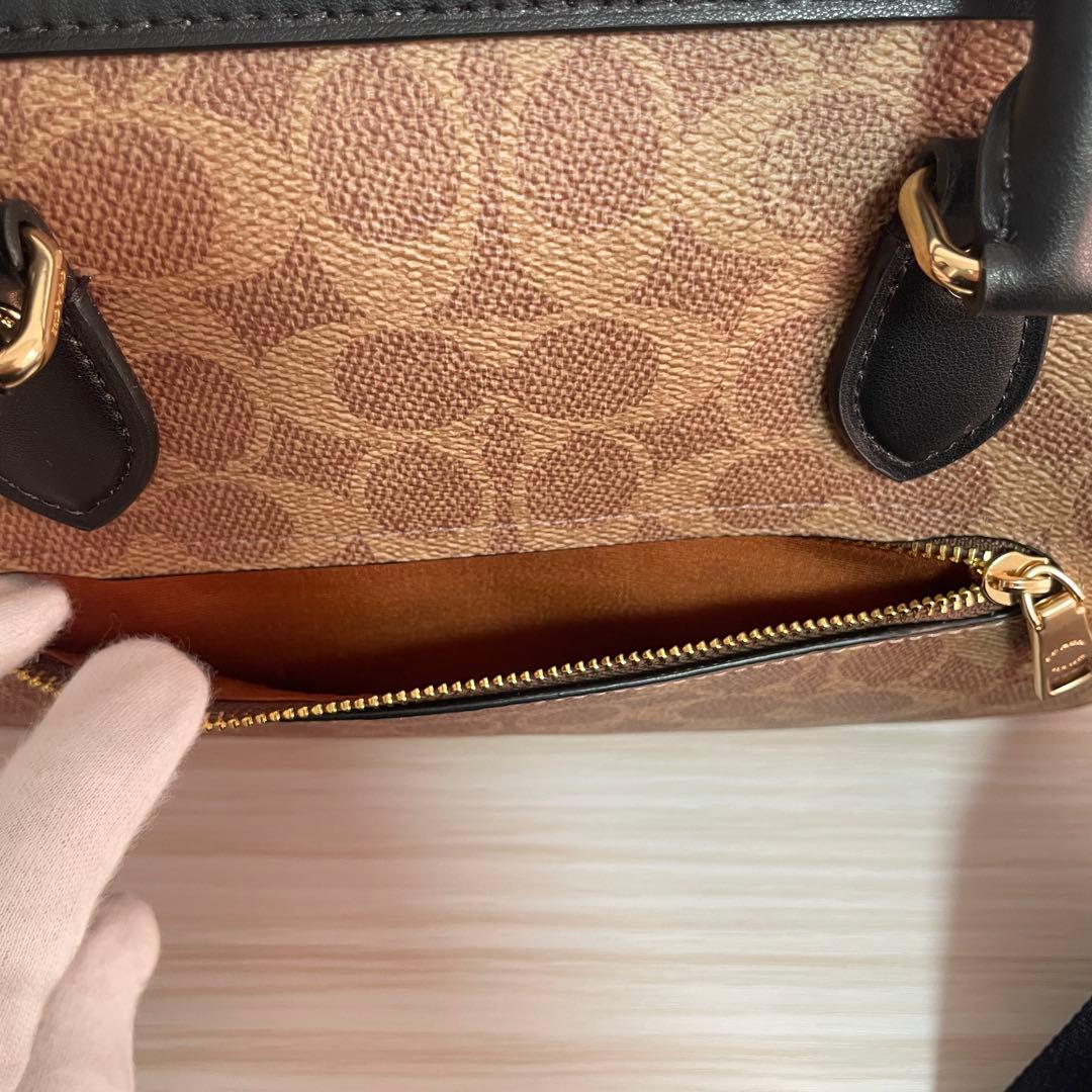早い者勝ち！訳あり新品 COACH ハンドバッグ シグネチャー柄 2way