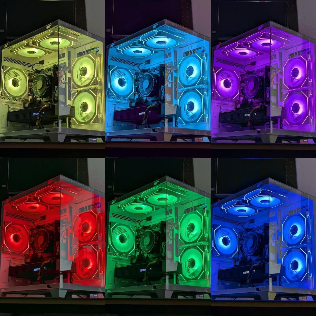 [PLATINUM]白い光る✨ゲーミングPC✨フルセット✨RTX4060ti@