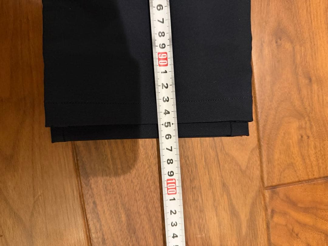 極美品　ブリーフィング ストレッチパンツ ネイビー ナイロン混 S