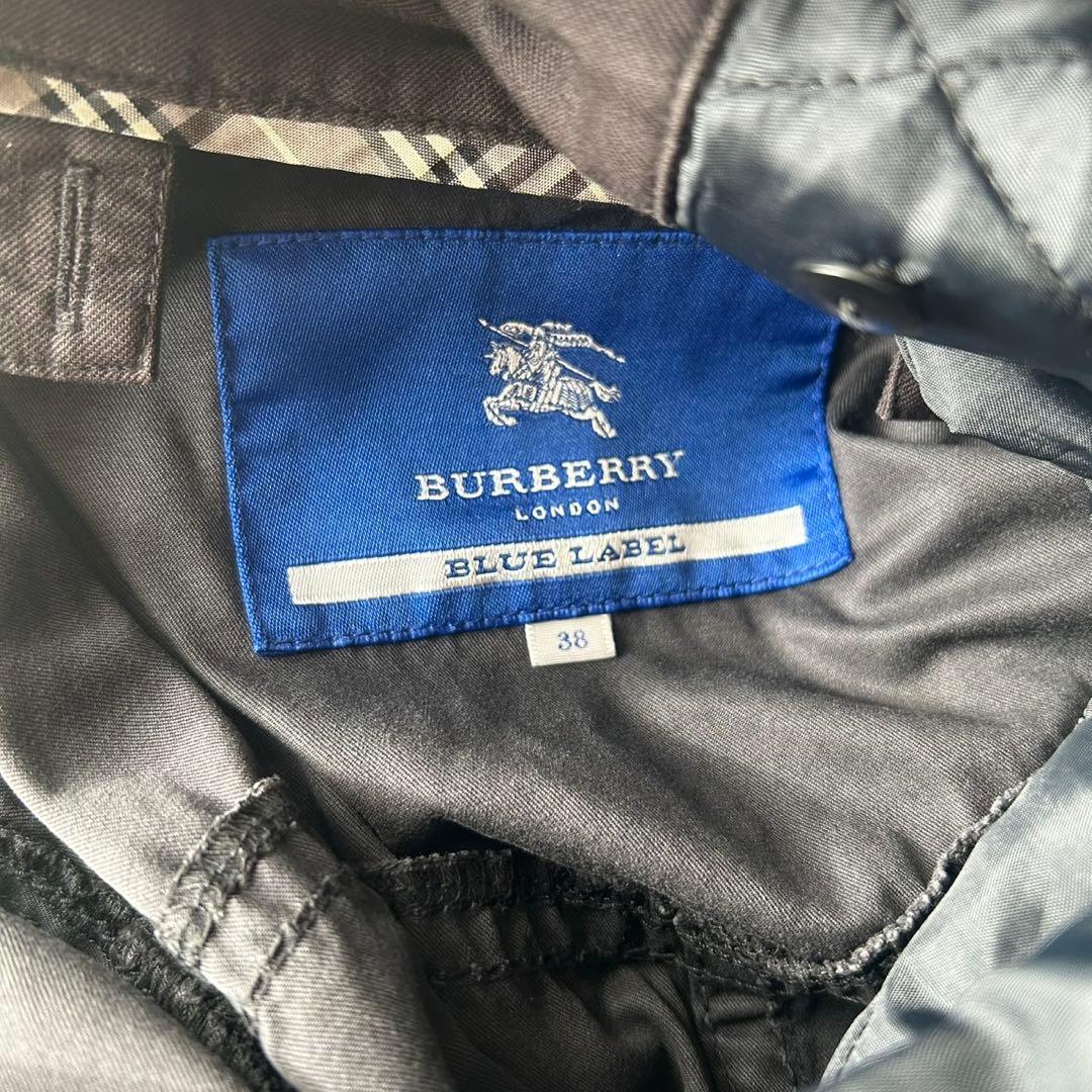 希少✨バーバリーブルーレーベル ミリタリー モッズコート ライナー ホースロゴ