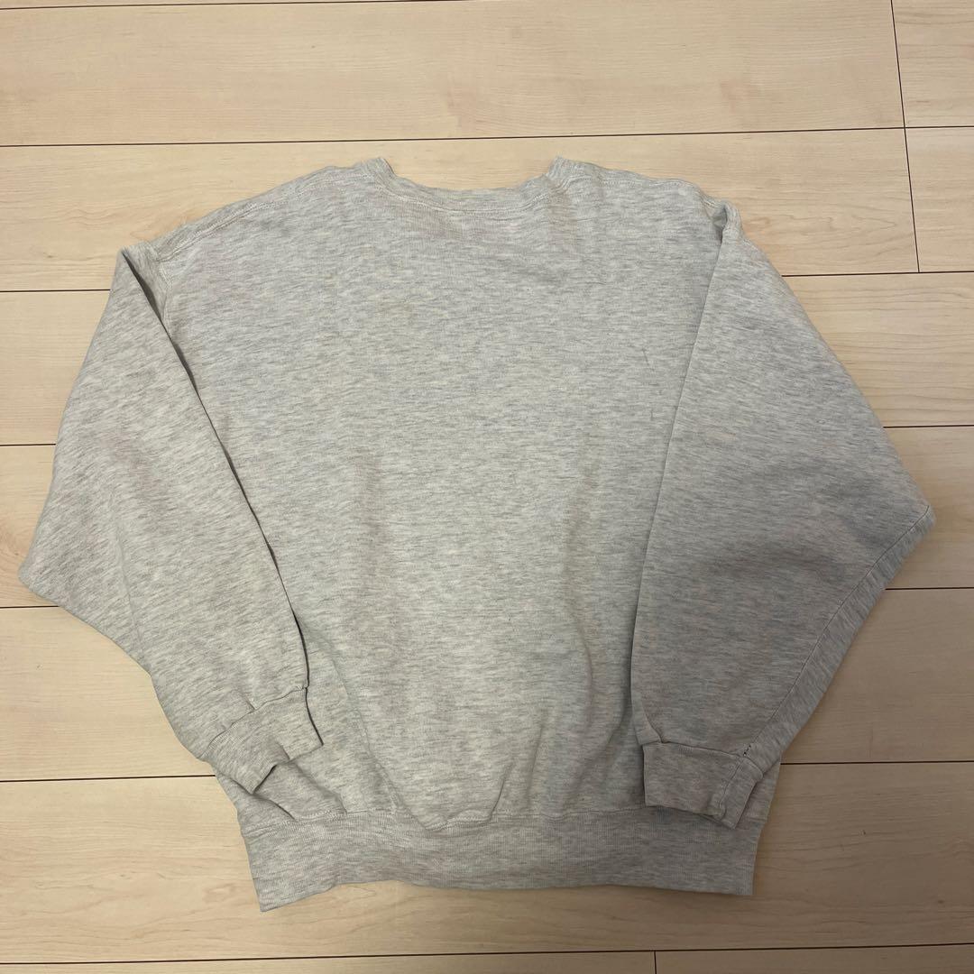 あ*様 90s USA製 ラッセル ハイコットン 無地 グレー スウェット XL