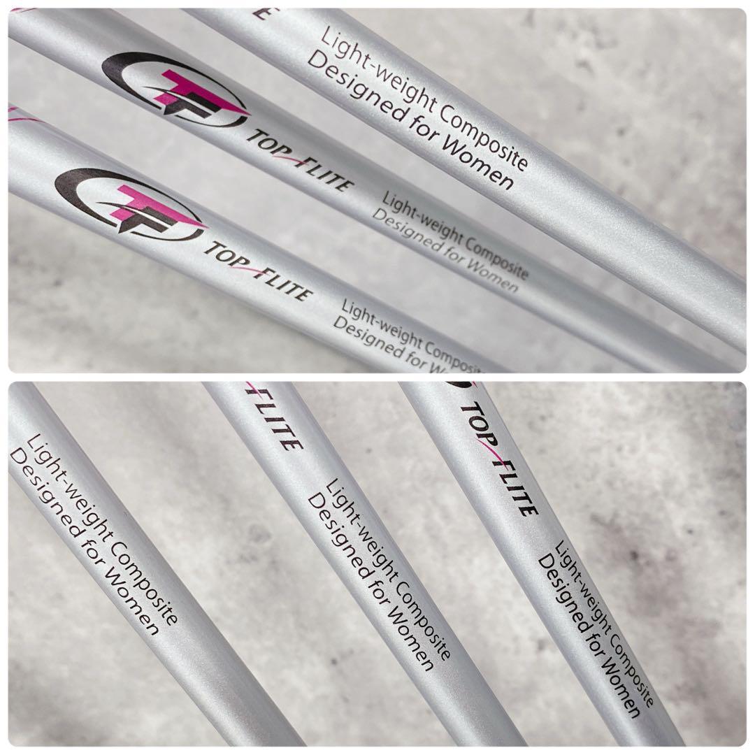 X840 TOP FLITE レディース ゴルフ クラブ ハーフ セット ピンク