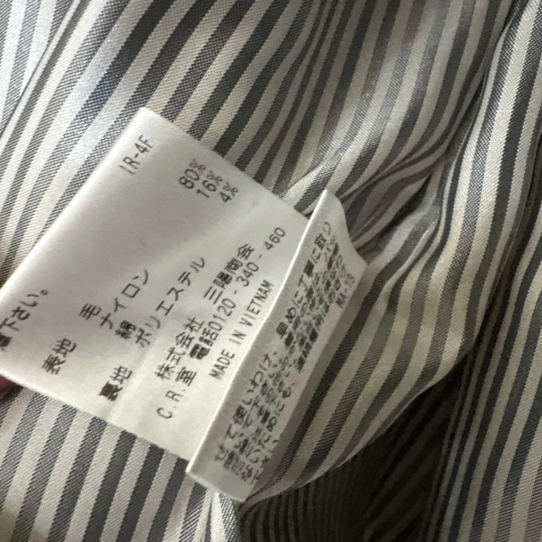 マッキントッシュ 38 ウール ネイビー ダブルブレストピーコート