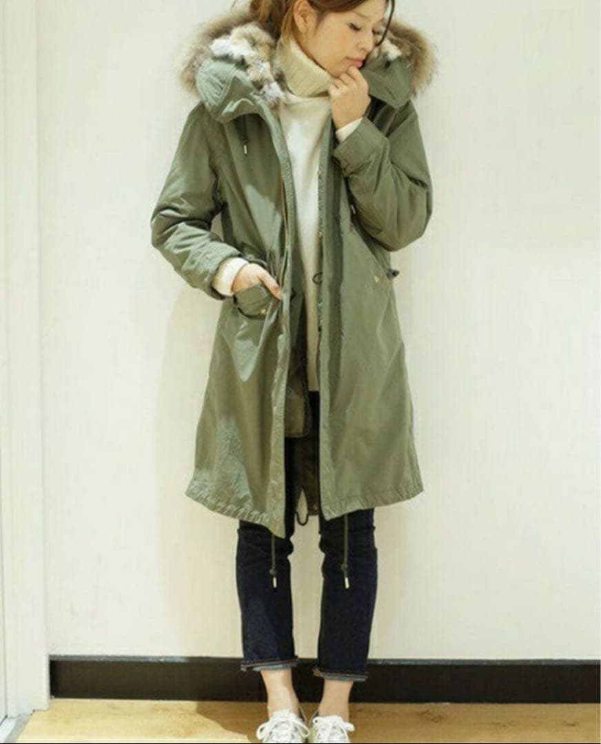 Deuxieme Classe ドゥーズィエムクラス　モッズコートラビットファー